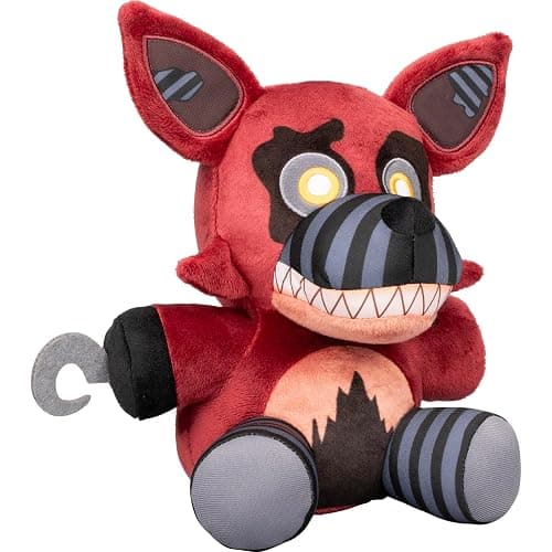 Jazwares Five Nights at Freddy’s Nightmare Foxy Plush - 8-Inch Stuffie with Soft Material and Glow-in-The-Dark Eyes thumbnail 3