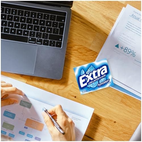 Extra Gum Peppermint Chewing Gum, 15 Pieces (Pack of 10) - Peppermint thumbnail 7