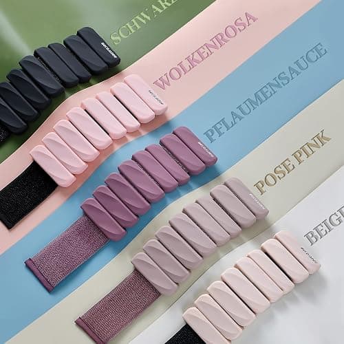 BECOJADDE Gewichtsmanschetten fuß 0.45 KG / 0.9 KG Je Gewichte für Beine und Arme Set 2 Ankle Weights Handgelenk Gewichte Knöchelgewichte Fussgewichte für Laufen Joggen Cardio Aerobic Krafttraining thumbnail 8