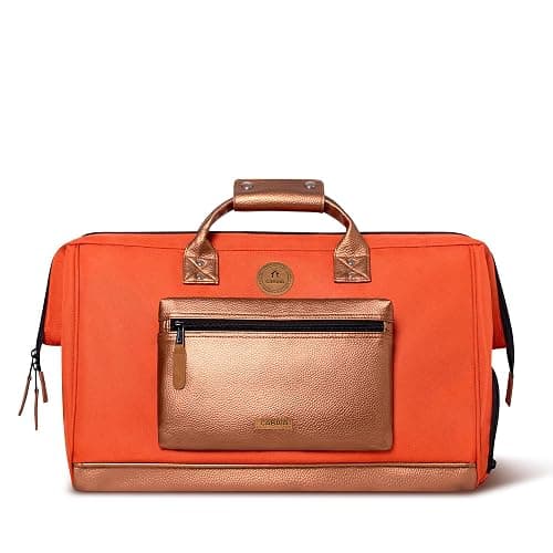 CABAIA - Sac de Voyage Duffle Adventurer Bogota 40L - Compatible Bagage Cabine 45x30x29 - Déperlant & Certifié Vegan - 2 Poches - Compartiment à Chaussures - Sac Week-End, Sac de Sport - Orange thumbnail 10