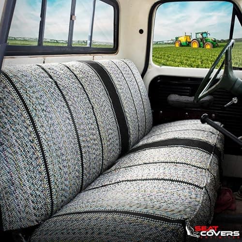Seat Covers Unlimited Bench Seat Cover, Universal Fit Truck & Car - Brown | Woven Saddle Blanket Fabric, Stain Resistant, One-Piece Design, 56" Wide, Universal Fit, Easy Installation thumbnail 2