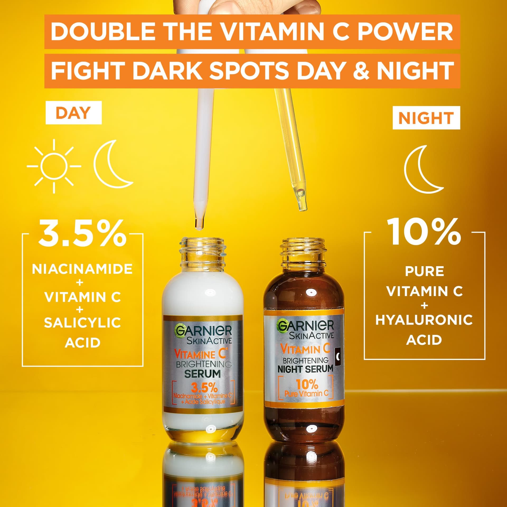 Garnier Skin Active, Face Serum, Brightening & Anti-Dark Spots, 3.5% Vitamin C, 30 ml thumbnail 5