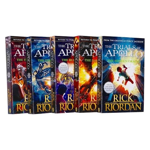Trials of Apollo Series 5 Books Collection Set By Rick Riordan (The Hidden Oracle, The Dark Prophecy, The Burning Maze, The Tyrant’s Tomb, The Tower of Nero) thumbnail 2