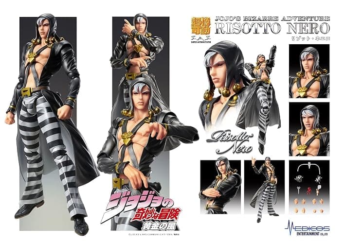 Medicos JoJo’s Bizarre Adventure Part 5: Risotto Nero Chozokado Super Action Statue Figure thumbnail 3