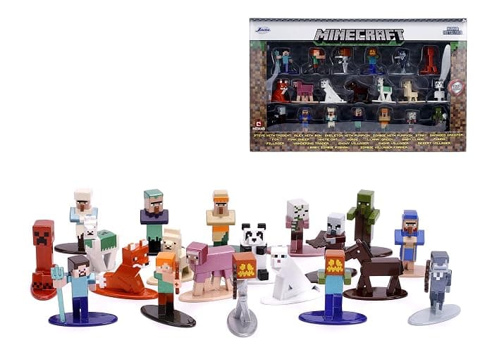 JADA Toys Nano METALFIGS Minecraft 20-Pack Wave 3, 1.65" Die-Cast Collectible Figures 31431, Brown thumbnail 2