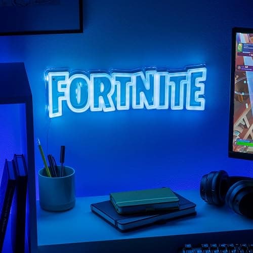 Fortnite Logo LED Neon Wall Light, Officially Licensed Gaming Lamp with Power Cord for Home, Bedroom, Living Space Decor, Gift for Boys | Paladone thumbnail 2