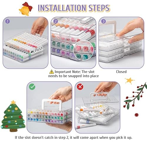 Linbsunne Paint Markers for Book Drawing, Coloring Illustrations, Ceramics, Card making, Note taking Planner,Set of 36 colors thumbnail 2