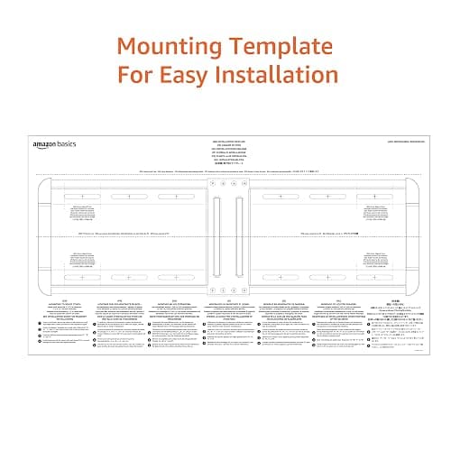 Amazon Basics Low Profile Easy Install TV Wall Mount with Horizontal Post Installation Leveling for 32-Inch to 86-Inch TVs, Black thumbnail 7