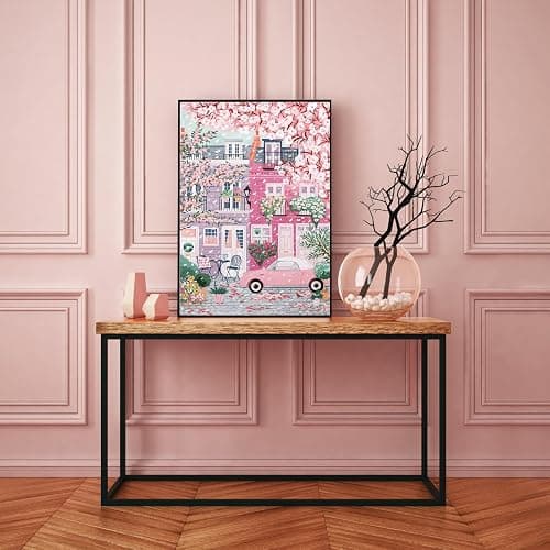 Sakura City Diamond Painting Kits for Adults, 5D Diamond Art Painting by Numbers Kits, DIY Flowers Diamond Dots Art Kits, Full Round Drill Diamond Art Kits for Adults for Home Wall Decor, 12x16 inch thumbnail 5
