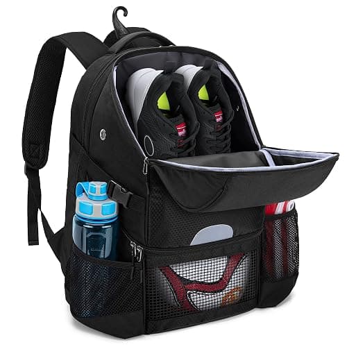 DSLEAF Soccer Backpack for Men, Basketball Bag with Ball Space and Separate Shoe Space for Basketball, Soccer, Volleyball Training - Image 1