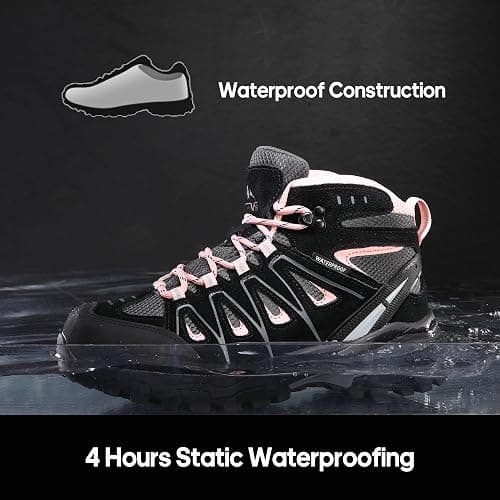 NORTIV 8 Women's Waterproof Hiking Boots Outdoor Trekking Camping Trail Hiking Boot Seeker thumbnail 2