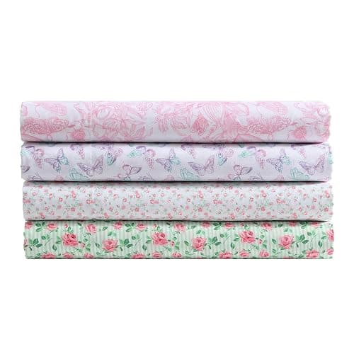 Betsey Johnson - Queen Sheet Set with Pillowcases for Everyday Bedroom Use | Microfiber, Fade & Wrinkle Resistant, Fully Elastic Fitted Sheet, Secure Deep Pocket Fit, Easy Care, Year-Round Comfort thumbnail 6