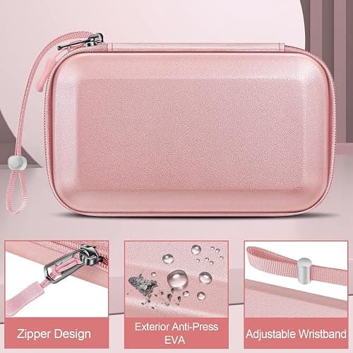 FINTIE Etui pour Nintendo 2DS XL / 3DS & XL & LL - Housse Rangement Anti-Choc Sac de Transport avec Porte-Cartes de Jeu et Dragonne, thumbnail 3