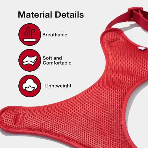 VETRESKA Strawberry Dog Harness and Leash Set, No Pull Dog Vest Harness for Small Dogs Cats, Walking and Training, Adjustable, Easy Control and Soft Padded Pet Harness and Backpack (XS) thumbnail 3
