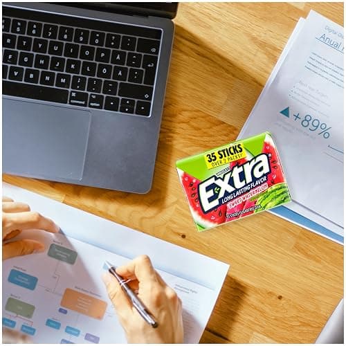 EXTRA Sweet Watermelon Sugar Free Chewing Gum Pack, 35 Sticks (Pack of 6), Mega Bulk Gum thumbnail 7