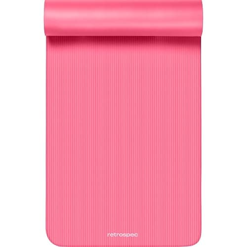 Retrospec Solana Yoga Mat Thick 1/2in Non-Slip Workout Mat with Nylon Strap - 72x24in Exercise Mat for Pilates, Stretching & Fitness - BPA Free, Easy Clean thumbnail 3