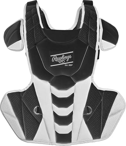Rawlings | Velo Fastpitch Softball Catcher's Set | NOCSAE Certified | Adult | Intermediate | Youth | Multiple Colors - Intermediate | Ages 12-15 - Black/White thumbnail 3
