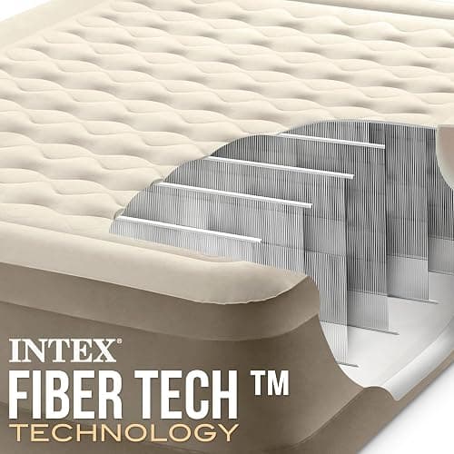 Intex Queen Ultra-Plüsch-Luftbett mit Fiber-Tech RP, aufgeblasene Größe: 152 cm x 203 cm x 46 cm (64428ND) thumbnail 7