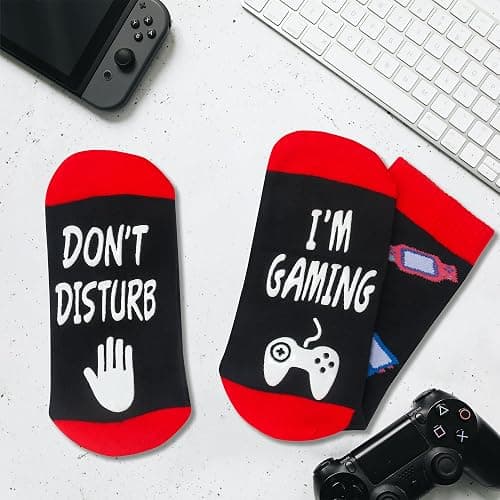 Kelool Do Not Disturb I'm Gaming Socks,Men Gifts for Men Teen Boys Dad Him Son Fathers,Valentines Christmas Stocking Stuffers thumbnail 3