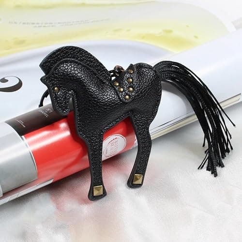 Autumnwell Leather Horse Keychain, Bag Charm thumbnail 2