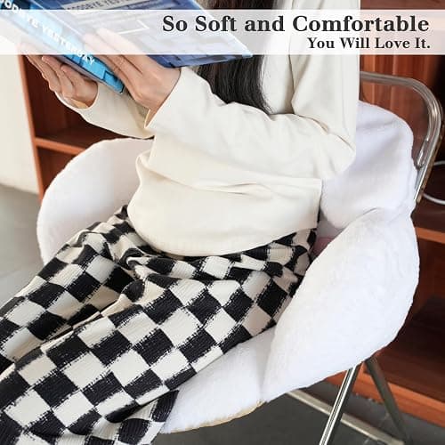 Juju White Kawaii Cushion - Kawaii Room Decor - Seat Cushions for Office Chairs - Office Chair Cushions - Car Seat Cushion - Gaming Room Decor - Gaming Desk Accessories Floor Pillow (White) thumbnail 5