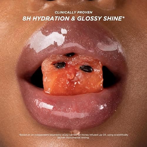 Gisou Honey Infused Hydrating Lip Oil, Nourishing Lip Moisturizer for Dry Lips, 0.27 fl oz (Watermelon Sugar) thumbnail 4