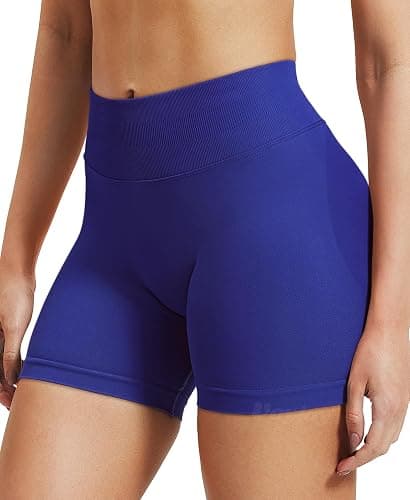 VOYJOY Women Workout Impact Shorts 2.5"/ 3.6"/ 4.5"/ 6" Scrunch Butt Lifting Gym Seamless Booty Biker Shorts thumbnail 3