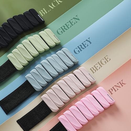BECOJADDE Ankle Weights Set of 2 (1 lb/2 lb Each) for Women Men Adjustable Wrist Bracelet for Home Gym Weighted Bangles Wristbands Leg Arm Weights for Walking Swimming Running Pilates Yoga Gym thumbnail 8