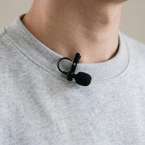 Purple Panda Lavalier Microphone for GoPro, DJI, Insta360 Mic Adapters | Wired Motovlogging Lapel Mic for Go Pro Media Mod, 3.5mm, Osmo Action & Insta360 Audio Adapters, Motorcycle Helmet Clip On thumbnail 7