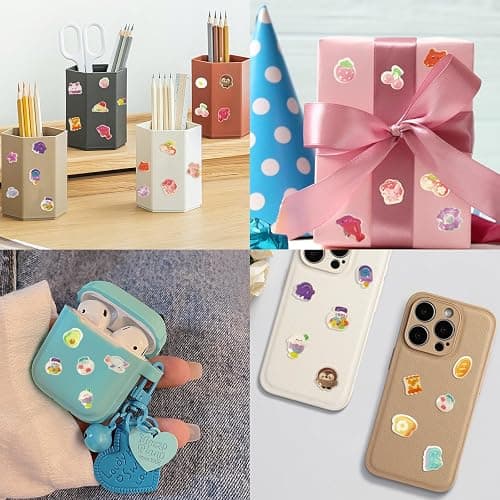 Bayurht 6 Sheets 3D Puffy Stickers 280+ PCS Resin Kawaii Sticker Butterfly Flower Animal Cute Stickers Decorative Resin Sticker for Scrapbooking Journals Laptops Phone Case thumbnail 6