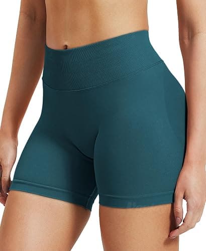 VOYJOY Women Workout Impact Shorts 2.5"/ 3.6"/ 4.5"/ 6" Scrunch Butt Lifting Gym Seamless Booty Biker Shorts thumbnail 3