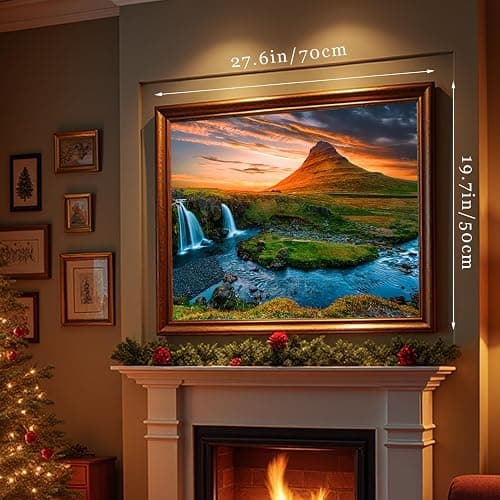 Jigsaw Puzzles for Adults, 2 Pack Puzzles for Adults 1000 Pieces,Sunset Over Kirkjufell in Iceland & Wooden Long Bridge in Plitvice National Park, Gifts for Women &Mom thumbnail 4