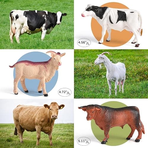 WAIIW Farm Animal Toys for Toddlers,23 PCS Animal Toys with Realistic Animal Figurines,Tractor Toy and Fence,Farm Playset Educational Learning Toy for Toddlers Kids 3-5 thumbnail 7