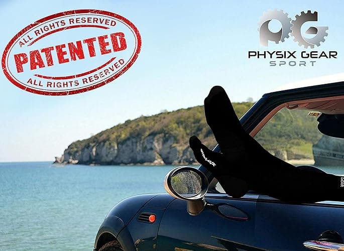 Physix Gear Compression Socks 20-30 mmHg - Men & Women - Running, Nurses, Shin Splints, Flight, Travel thumbnail 2