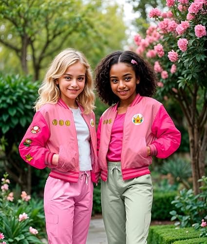 Nintendo Super Mario Bomber Jacket for Girls thumbnail 2