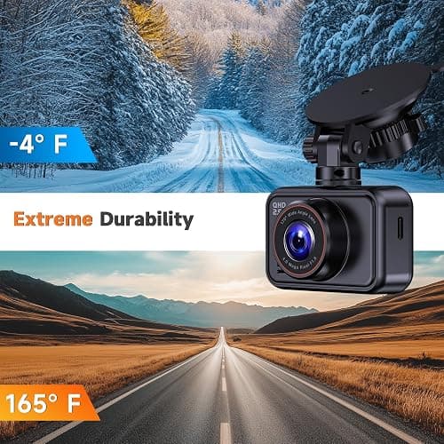 E-YEEGER Dash Cam Front and Rear, 2.5K Dual Dash Camera for Cars, 2560P Mini Car Camera, 2 inch IPS Screen, 32GB Card Included, WDR Night Vision, 24 Hours Parking Monitor, G-Sensor, Support 256 GB Max thumbnail 8
