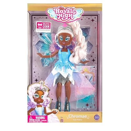 Royale High 9” Fashion Doll - Ice Fairy, Wave 1, Series 1 Doll - Fairy Journal, Comb, and Virtual Item Code Included - Ages 5+ thumbnail 4