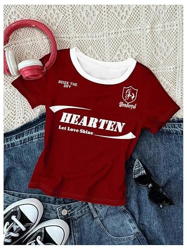 RoseSeek Girl's 3 Packs Graphic Tees Vacation Hibiscus Top Crewneck Short Sleeve Cute Summer T Shirt thumbnail 4
