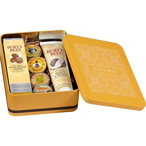 Burt's Bees Gifts Ideas - Classics Set, 6 Products in Giftable Tin – Cuticle Cream, Hand Salve, Lip Balm, Res-Q Ointment, Hand Repair and Foot Cream thumbnail 11