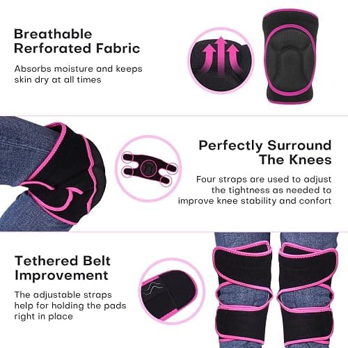 YKTSUJ Women Men Knee Pad Suitable for House Working, Floor and Carpet Cleaning, Gardening Maintain, Construction Work, High Elastic Fabric Men Knee Pads Protect Knee Safety thumbnail 5