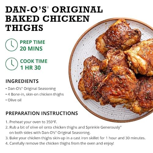 Dan-O's Original Seasoning, 2.5 oz Bottle, All Purpose Seasoning for Chicken, Turkey, Beef, Veggies and More, Sugar Free, Zero Calorie, Use this Spice Blend to Craft a Marinade, Dry Rub or Sauce thumbnail 6