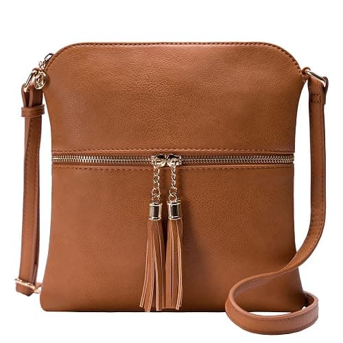 Solene Womens Lightweight Medium Crossbody Purse with Tassel, Perfect Size Crossbody Bags for Daily Use, travel - Image 1