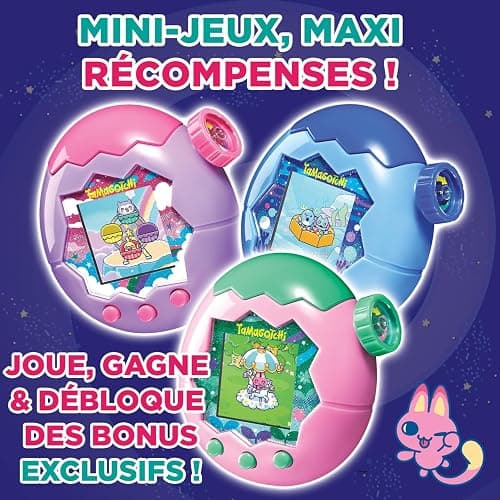Bandai - Tamagotchi Paradise Ciel - Animal Virtuel à élever - Tamagotchi avec molette de Zoom - Jouet Interactif en français - Modèle Ciel Violet et Rose - Jouet Enfant 6 Ans et + - 43423 thumbnail 6