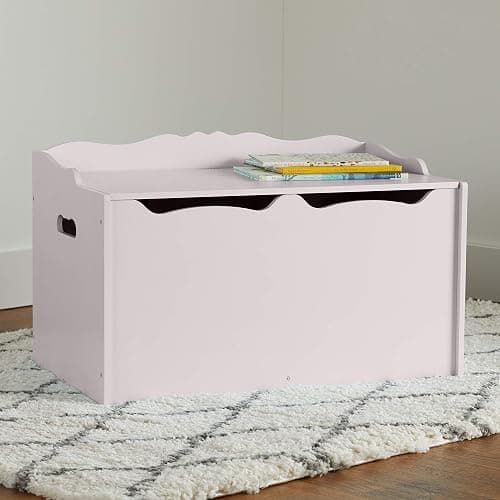 Amazon Basics Kids Toy Box, Wooden Organizer Storage Chest, Gray, 30" x 18" x 19" thumbnail 2