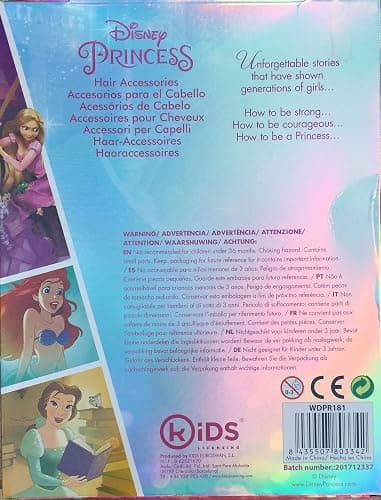 Disney Princess Hair Accessories, Multicolor (KD-WDPR181) thumbnail 2