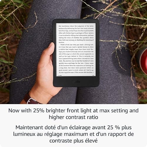 Amazon Kindle 16 GB (newest model) - Lightest and most compact Kindle, now with faster page turns, for an enhanced reading experience - Black thumbnail 2