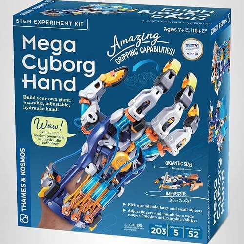 Thames & Kosmos Mega Cyborg Hand STEM Experiment Kit | Build Your Own GIANT Hydraulic Amazing Gripping Capabilities Adjustable for Different Sizes Learn Pneumatic Systems thumbnail 7
