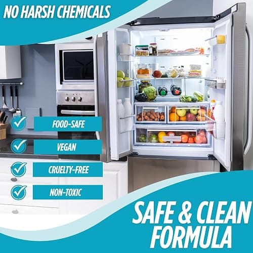 Oh Yuk Fridge Cleaner Spray + Concentrate Combo, Makes 5 Bottles | Spray + 16 oz Concentrate, Makes 5 Bottles, Cleans Inside Fridge, Food-Contact Safe, Biodegradable, Vegan thumbnail 5