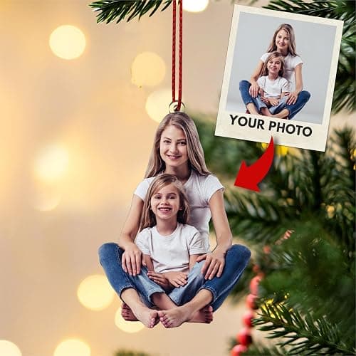 Customization Mill Personalized Your Photo Ornament, Customized 2D Photo Ornaments, Double-Sided Print, Custom Christmas Ornaments, Personalized Christmas Ornaments for Christmas Tree - Photo Ornament thumbnail 5