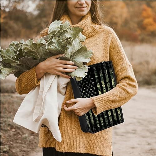 PU Leather Bible Cover Military Camo American Flag Premium Bible Case with Zipper, Durable Christian Bible Protector for Men Women Bible Holder with Inner Pockets for Notebook/Pen/Bible Accessories thumbnail 7